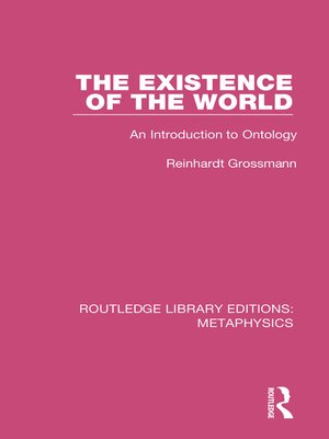 cover image of The Existence of the World